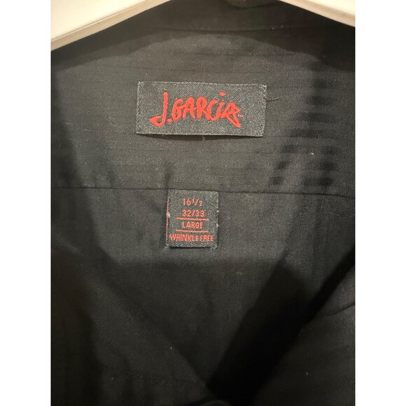 J. Garcia men's black long-sleeve wrinkle-free shirt in size large (16.5 neck, 3 - Picture 3 of 3
